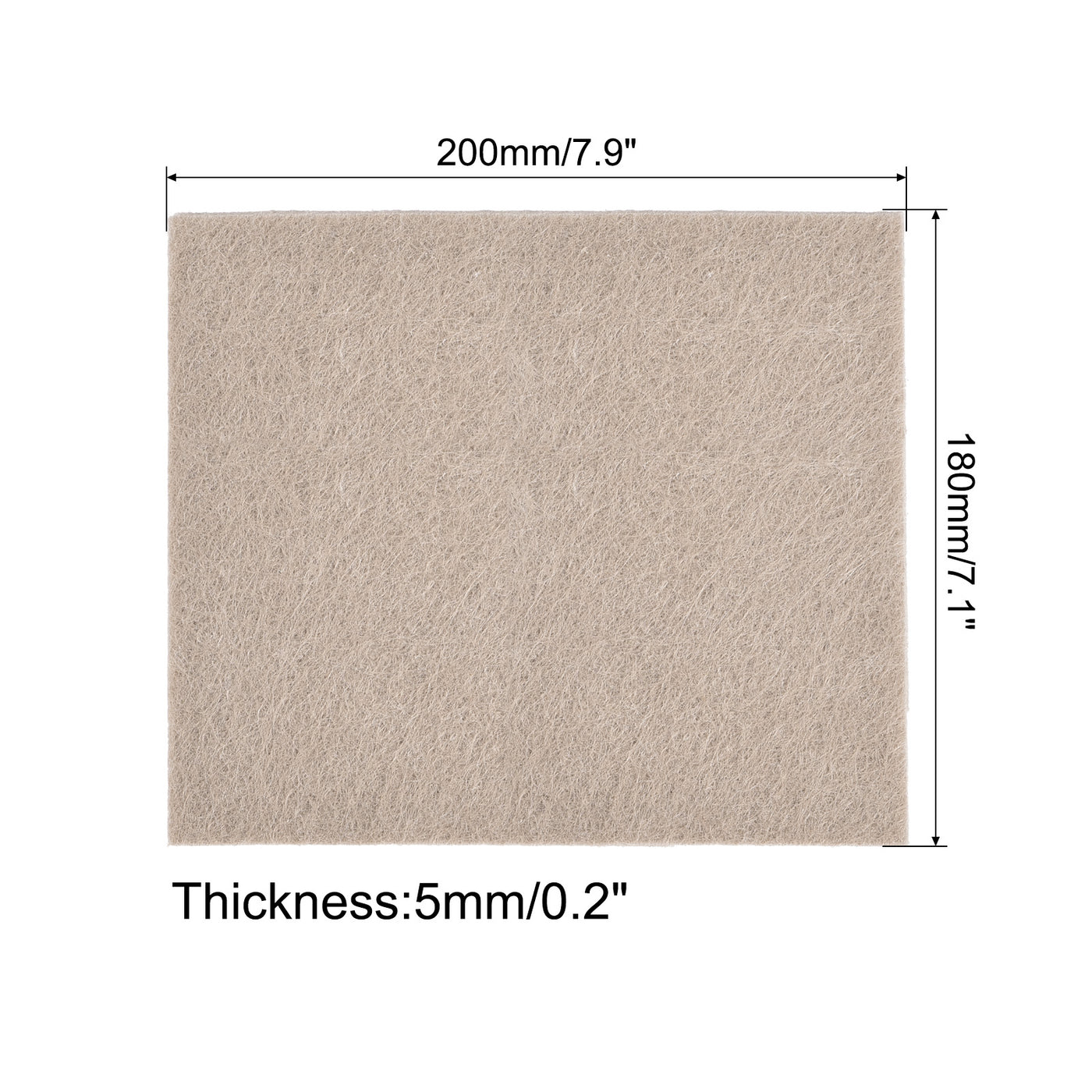 Harfington Self Adhesive Square Furniture Felt Pads for Tiles Self-adhesive