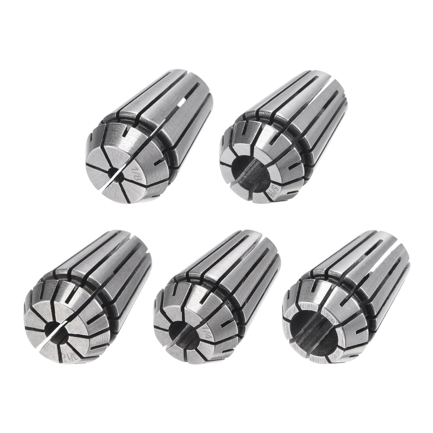 Harfington 5pcs ER16 Spring Collet Set, 1/8" to 3/8" Chuck for CNC Machine Lathe Milling
