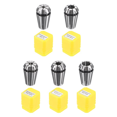 Harfington 5pcs ER16 Spring Collet Set, 1/8" to 3/8" Chuck for CNC Machine Lathe Milling