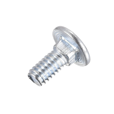 Harfington 1/4-20x1/2" Carriage Bolt Round Head Square Neck Q235 Carbon Steel 100pcs