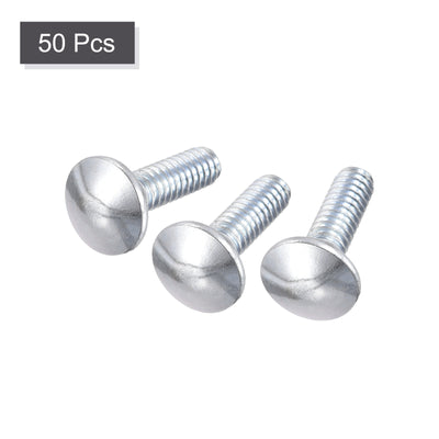 Harfington Carriage Bolt Round Head Square Neck, Q235 Carbon Steel Screw