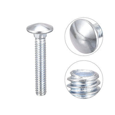 Harfington Carriage Bolt Round Head Square Neck Q235 Carbon Steel