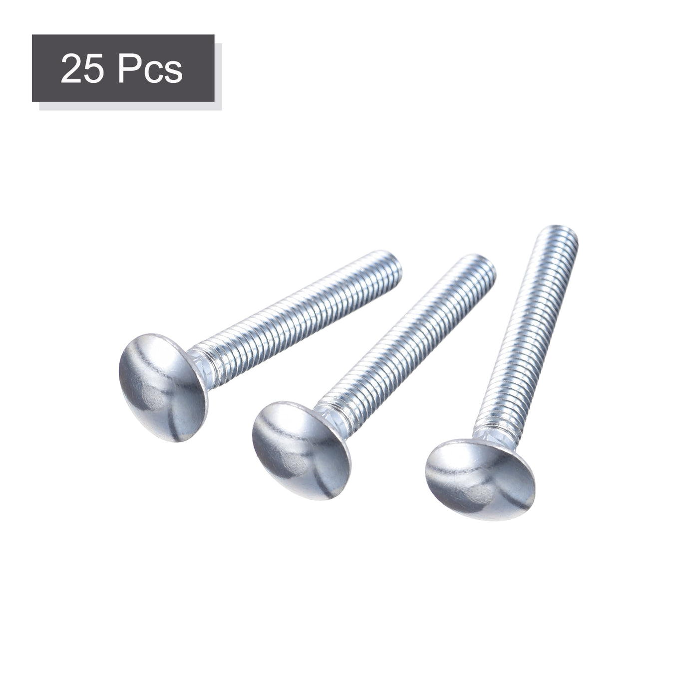 Harfington Carriage Bolt, Round Head Square Neck Q235 Carbon Steel Screws
