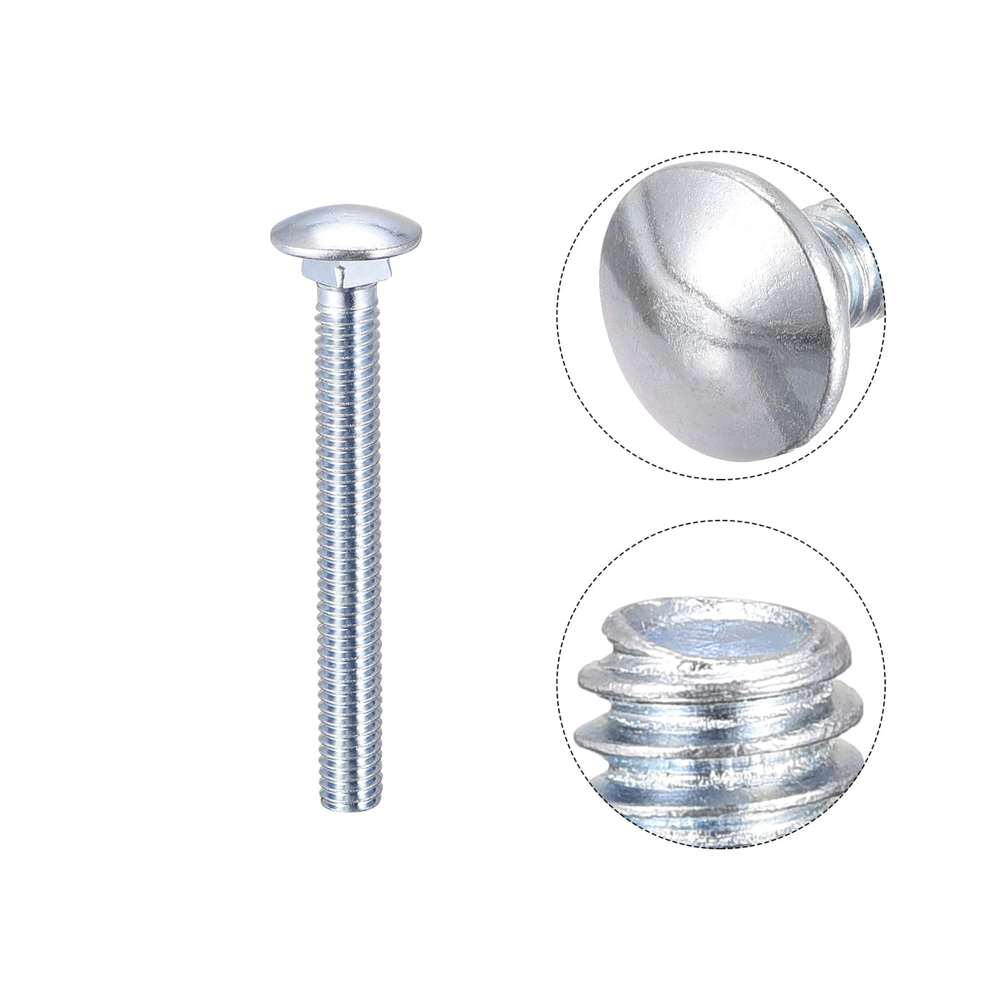 Harfington Carriage Bolt Round Head Square Neck Q235 Carbon Steel