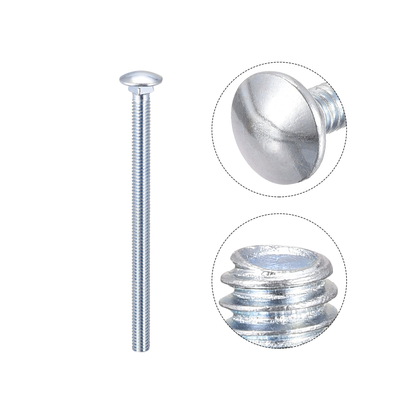 Harfington Carriage Bolt Round Head Square Neck Q235 Carbon Steel