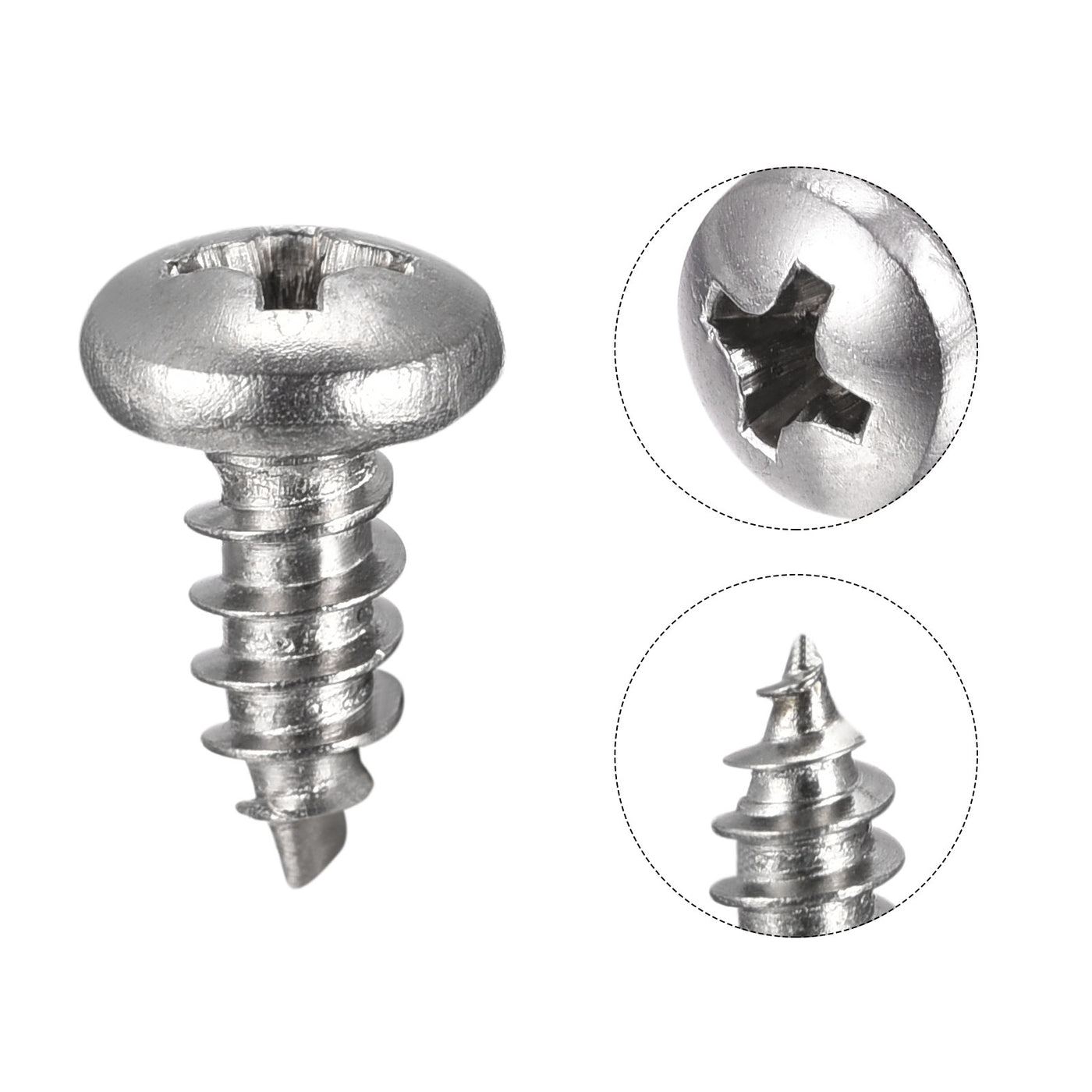 Harfington Screws Phillips Self Tapping Screw 304 Stainless Steel
