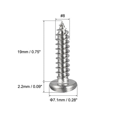 Harfington Screws Phillips Self Tapping Screw 304 Stainless Steel