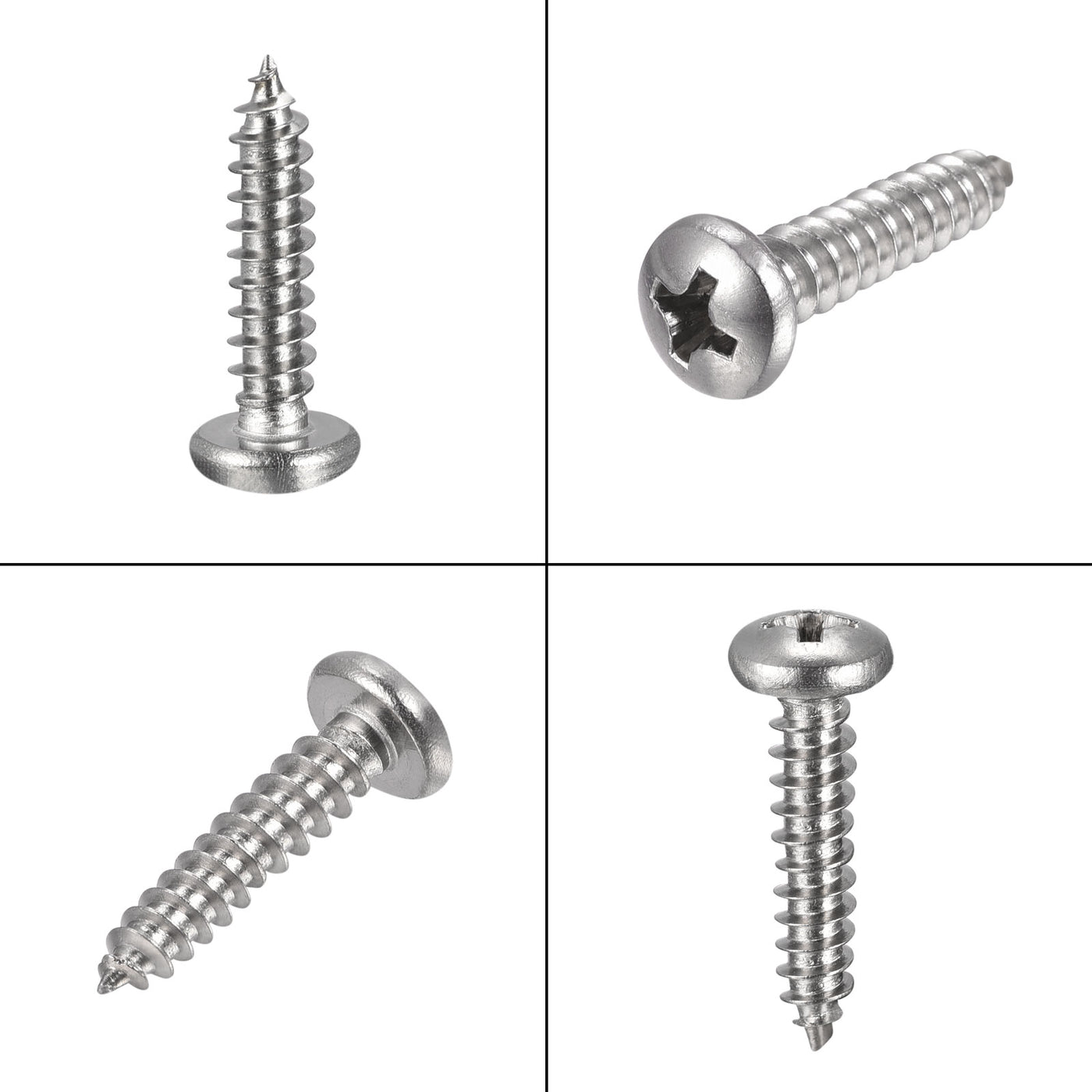 Harfington Screws Phillips Self Tapping Screw 304 Stainless Steel
