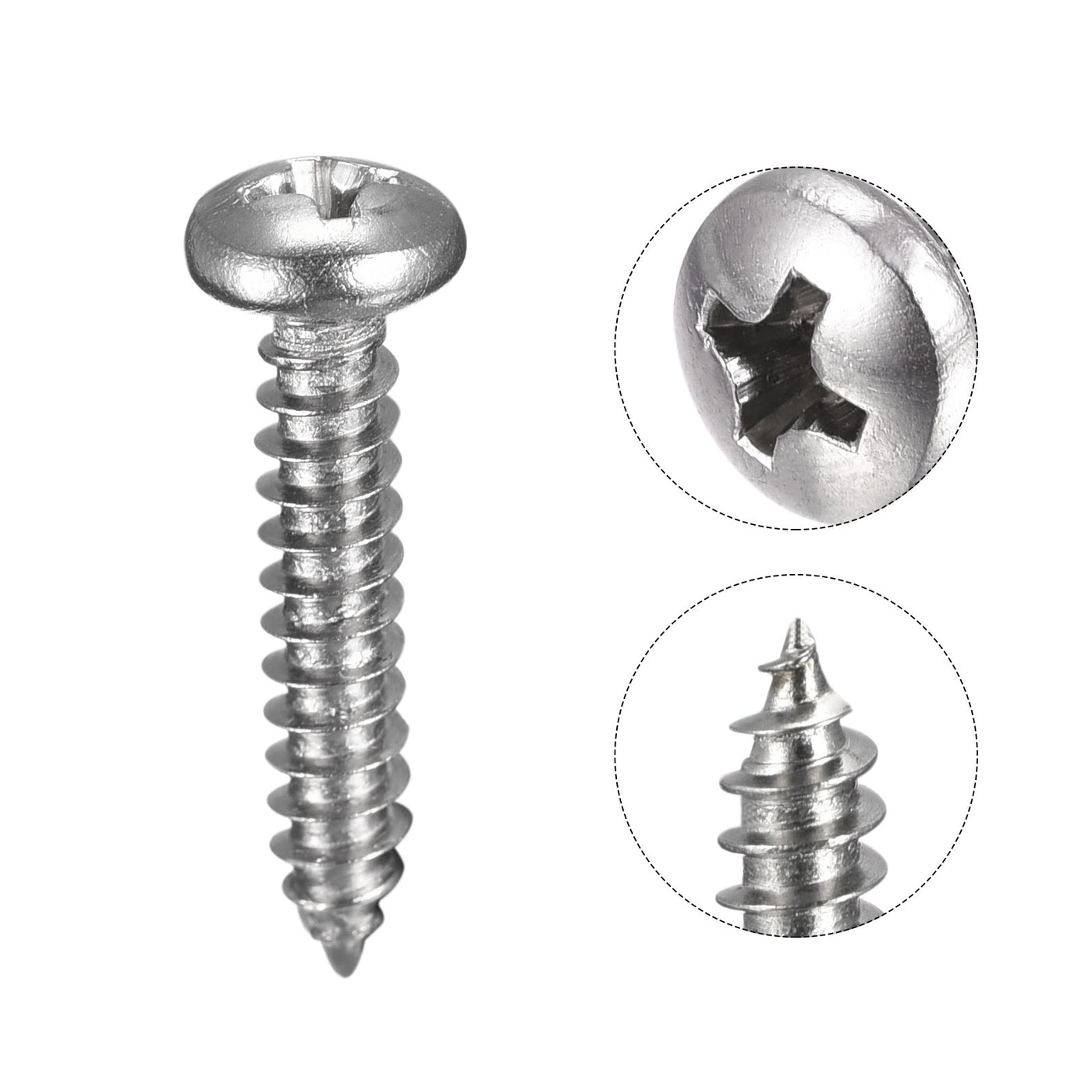 Harfington Screw, Phillips Self Tapping Screw 304 Stainless Steel
