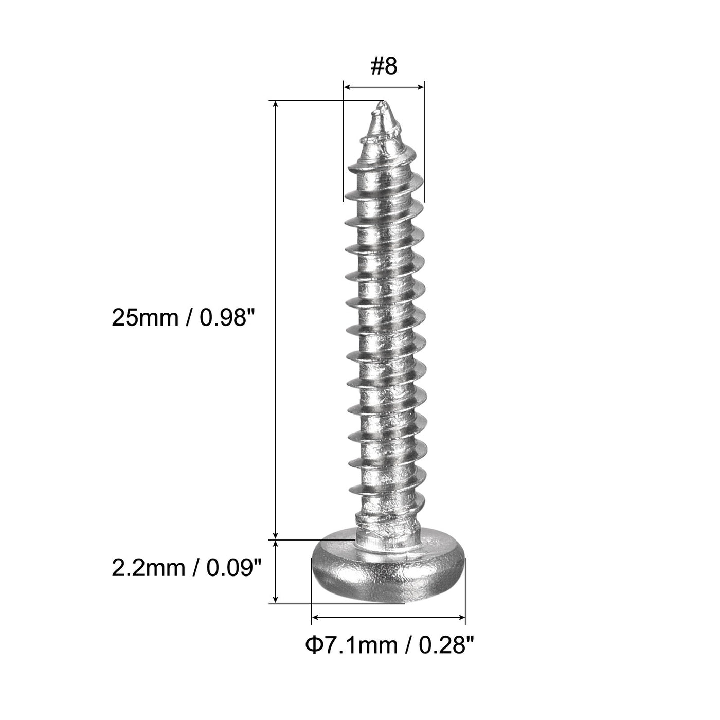 Harfington Screw, Phillips Self Tapping Screw 304 Stainless Steel