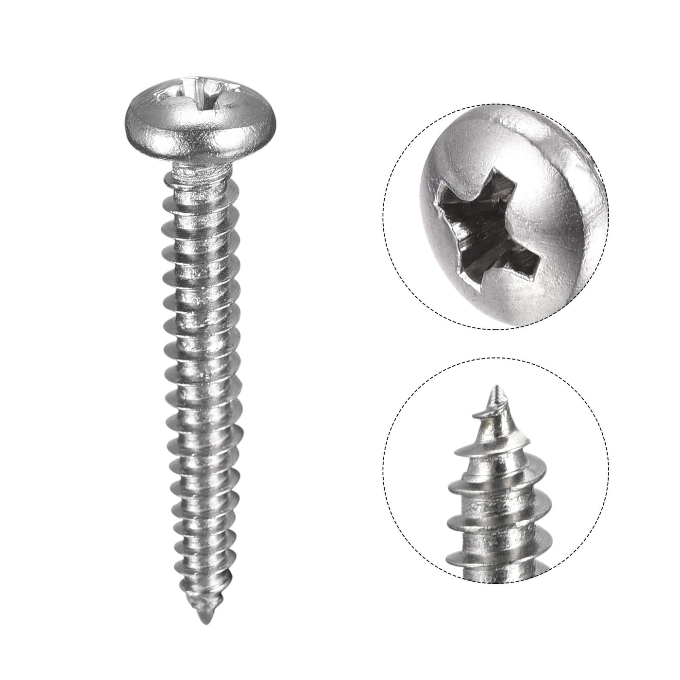 Harfington Screw, Phillips Self Tapping Screw 304 Stainless Steel