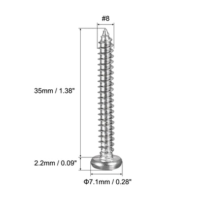 Harfington Screw, Phillips Self Tapping Screw 304 Stainless Steel
