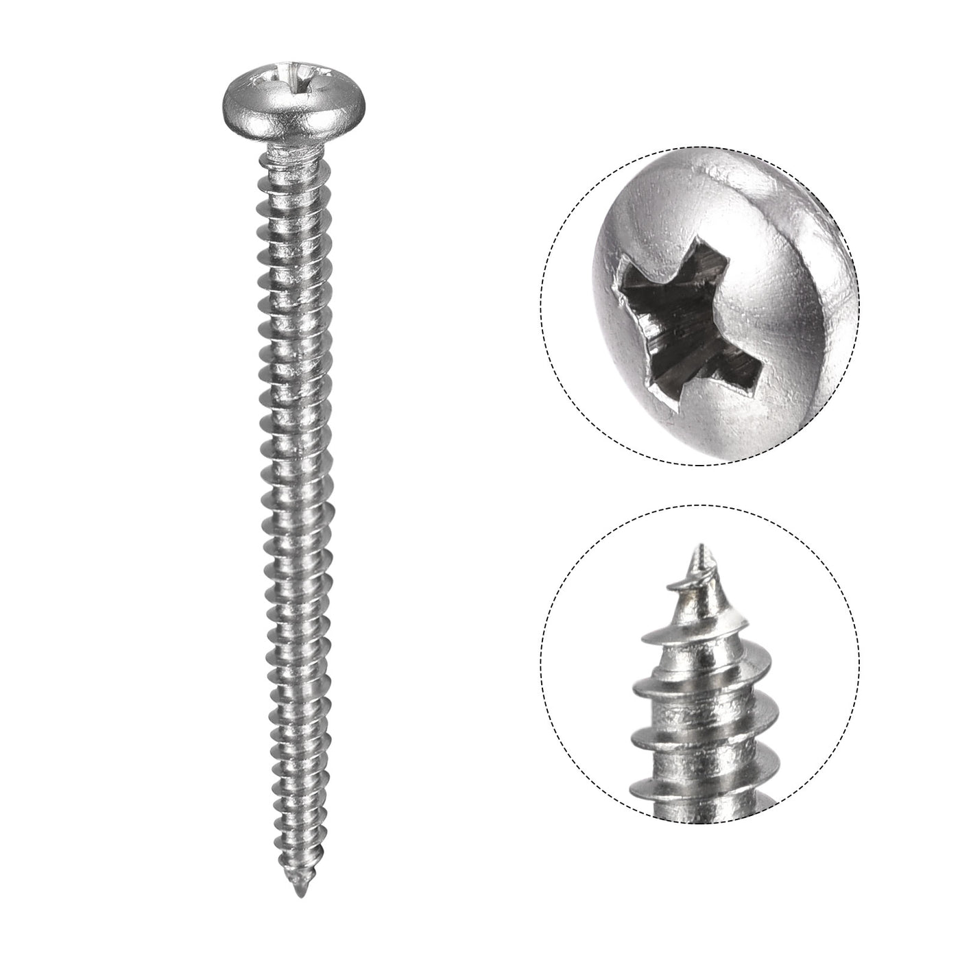 Harfington Screw, Phillips Self Tapping Screw 304 Stainless Steel