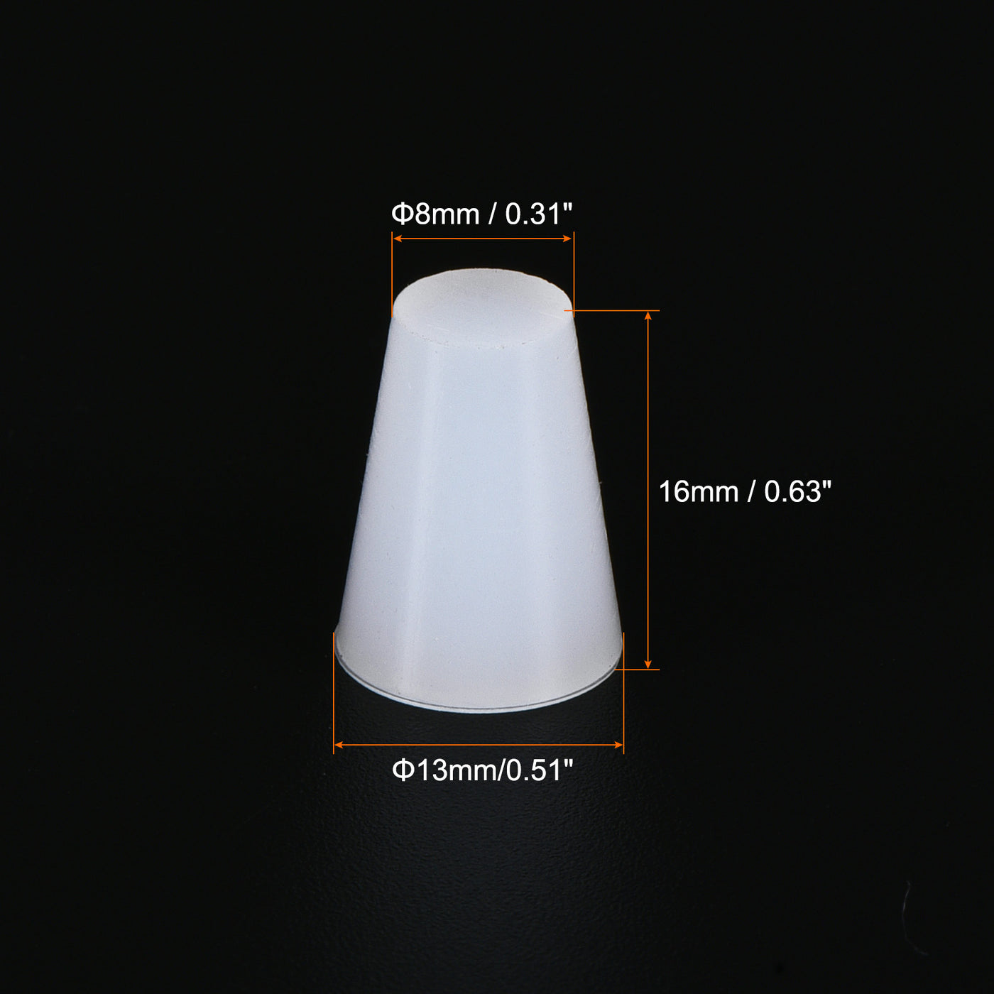 Harfington Silicone Rubber Tapered Plug, Solid for Powder Coating, Painting, Laboratory Use