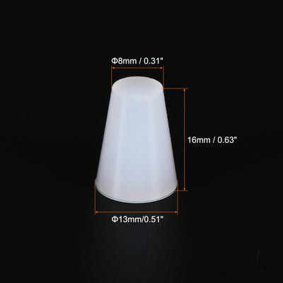 Harfington Silicone Rubber Tapered Plug, Solid for Powder Coating, Painting, Laboratory Use