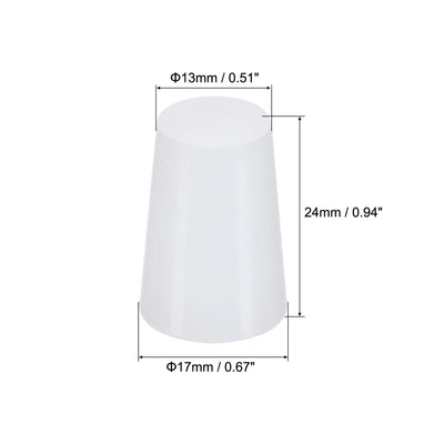 Harfington Silicone Rubber Tapered Plug, Solid for Powder Coating, Painting, Laboratory Use