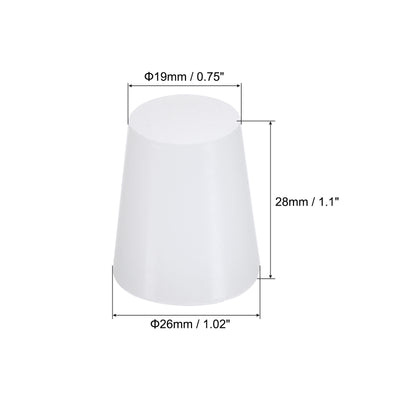 Harfington Silicone Rubber Tapered Plug, Solid, for Powder Coating, Painting, Laboratory