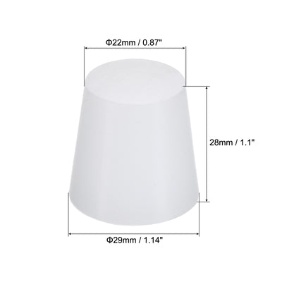 Harfington Silicone Rubber Tapered Plug, Solid, for Powder Coating, Painting, Laboratory
