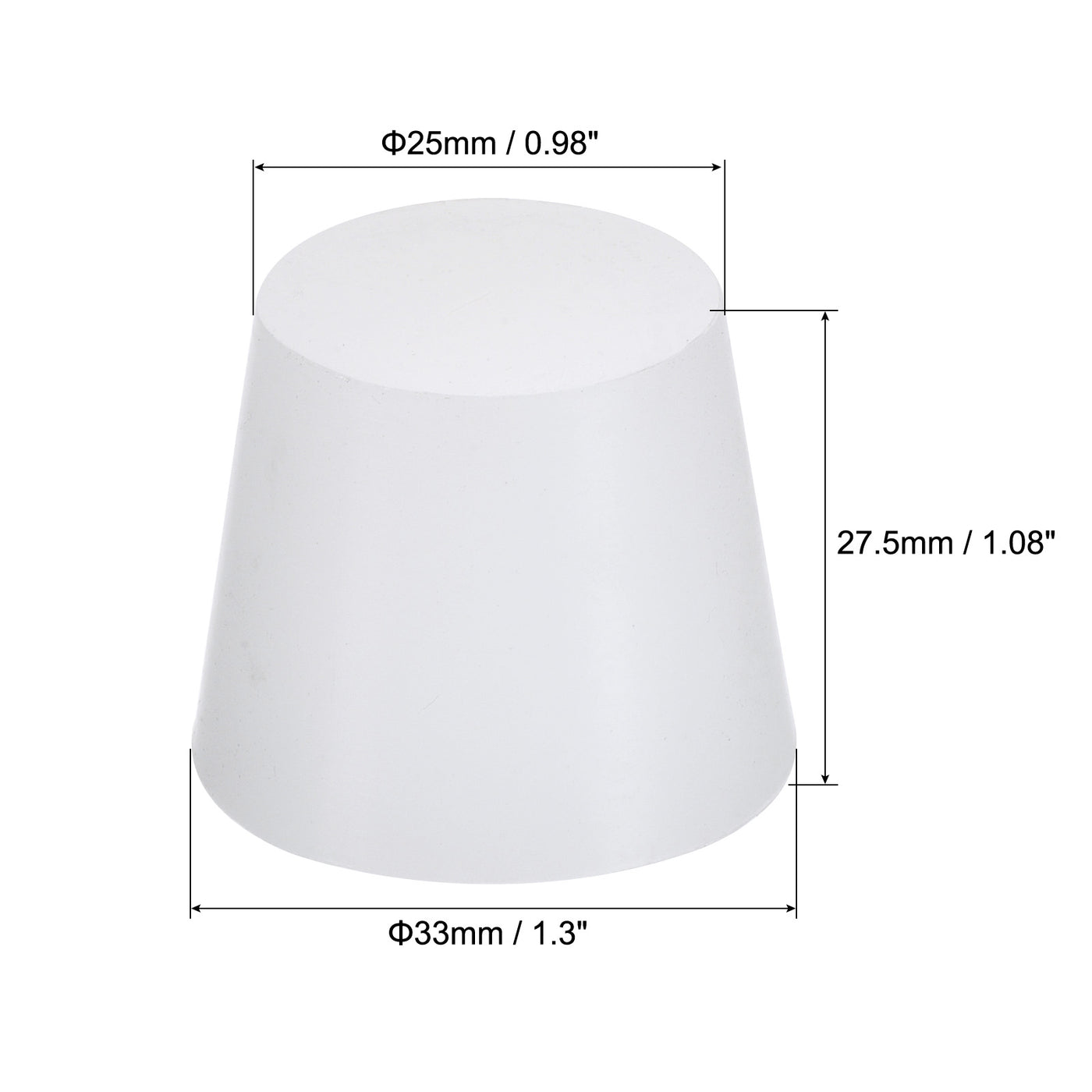 Harfington Silicone Rubber Tapered Plug, Solid, for Powder Coating, Painting, Laboratory