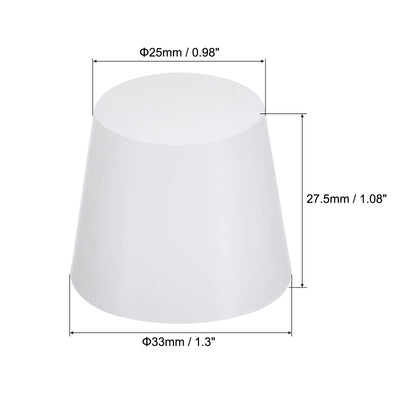 Harfington Silicone Rubber Tapered Plug, Solid for Powder Coating, Painting, Laboratory Use