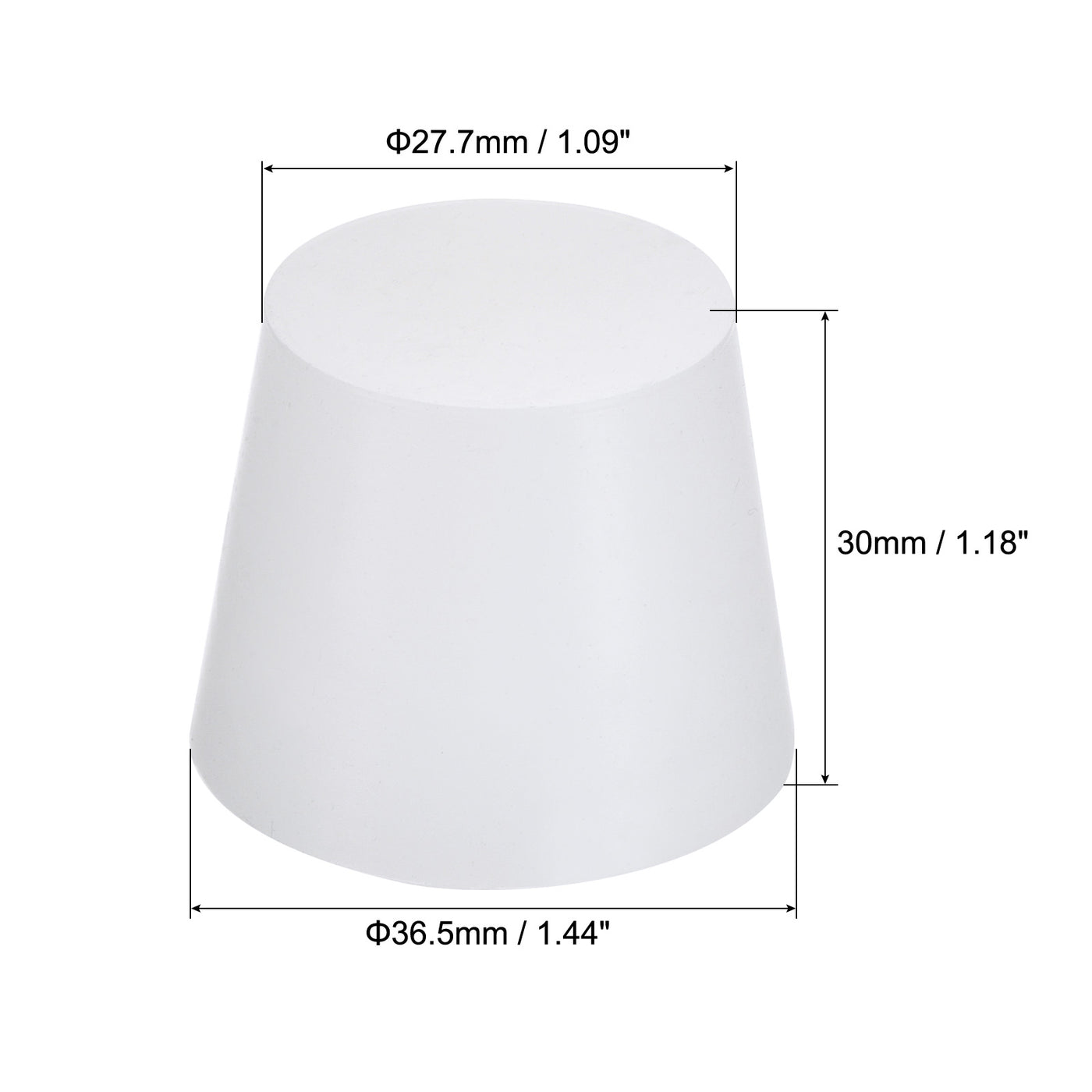 Harfington Silicone Rubber Tapered Plug Solid for Powder Coating, Painting, Laboratory Use