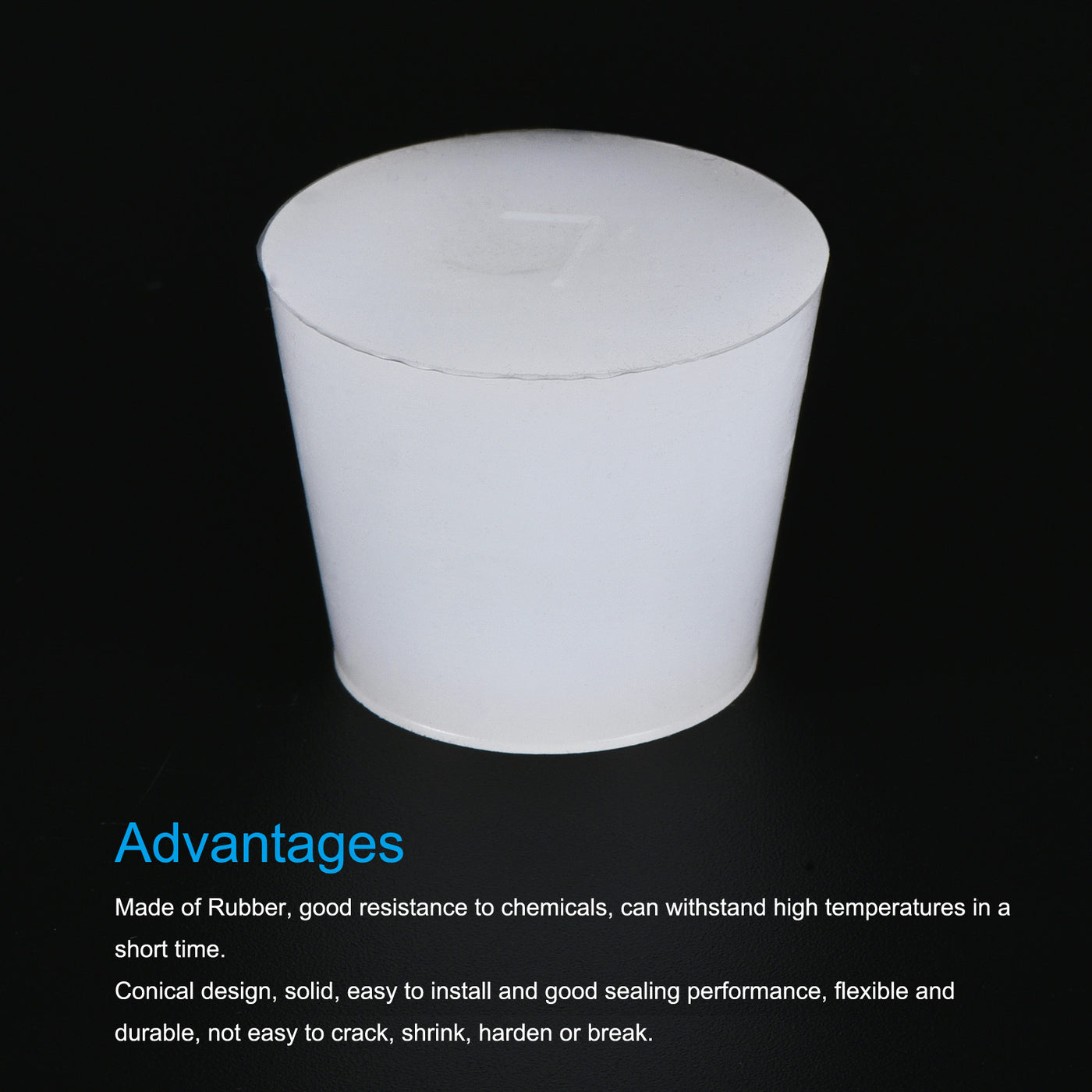 Harfington Silicone Rubber Tapered Plug, Solid, for Powder Coating, Painting, Laboratory