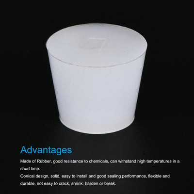 Harfington Silicone Rubber Tapered Plug, Solid, for Powder Coating, Painting, Laboratory