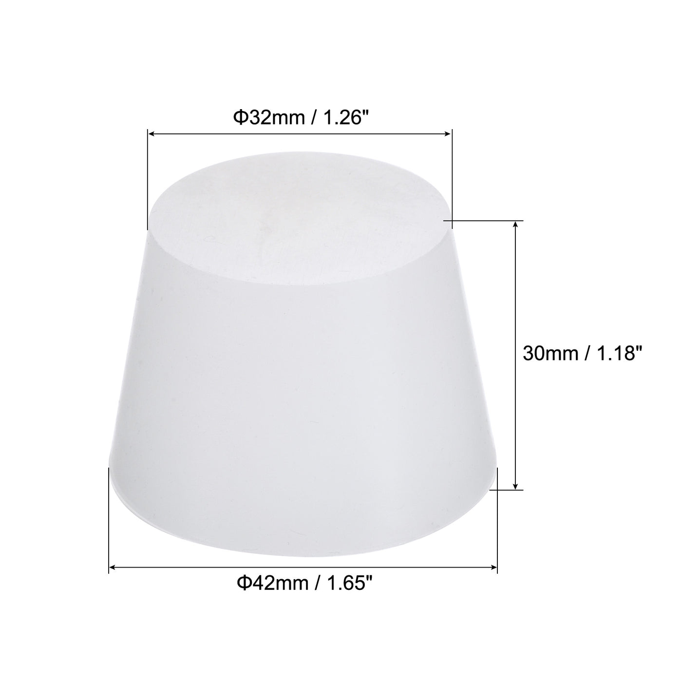 Harfington Silicone Rubber Tapered Plug Solid for Powder Coating, Painting, Laboratory Use