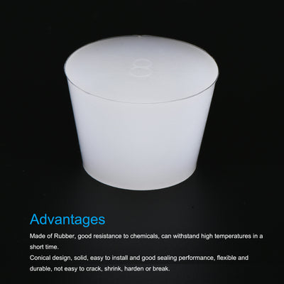 Harfington Silicone Rubber Tapered Plug, Solid, for Powder Coating, Painting, Laboratory