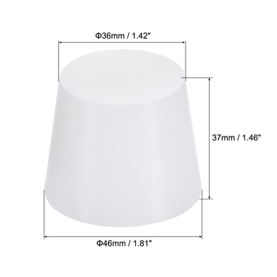 Harfington Silicone Rubber Tapered Plug, Solid, for Powder Coating, Painting, Laboratory