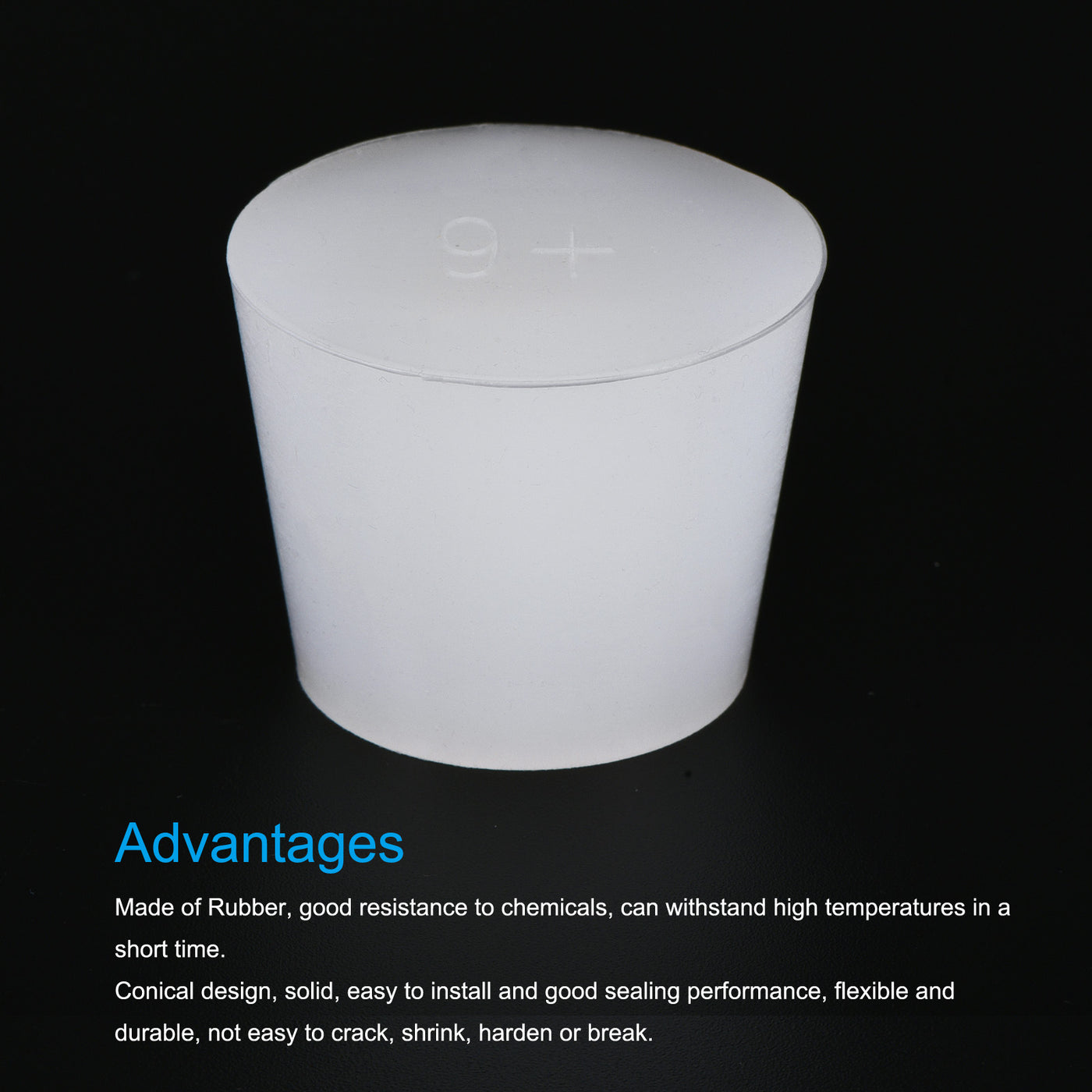 Harfington Silicone Rubber Tapered Plug, Solid, for Powder Coating, Painting, Laboratory