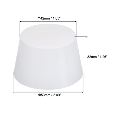Harfington Silicone Rubber Tapered Plug Solid for Powder Coating, Painting, Laboratory Use