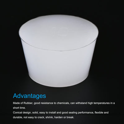 Harfington Silicone Rubber Tapered Plug Solid for Painting, Laboratory Use