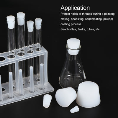 Harfington Silicone Rubber Tapered Plug Solid for Painting, Laboratory Use