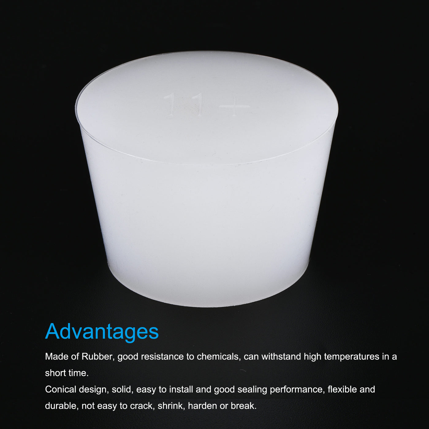 Harfington Silicone Rubber Tapered Plug Solid for Powder Coating, Painting, Laboratory Use