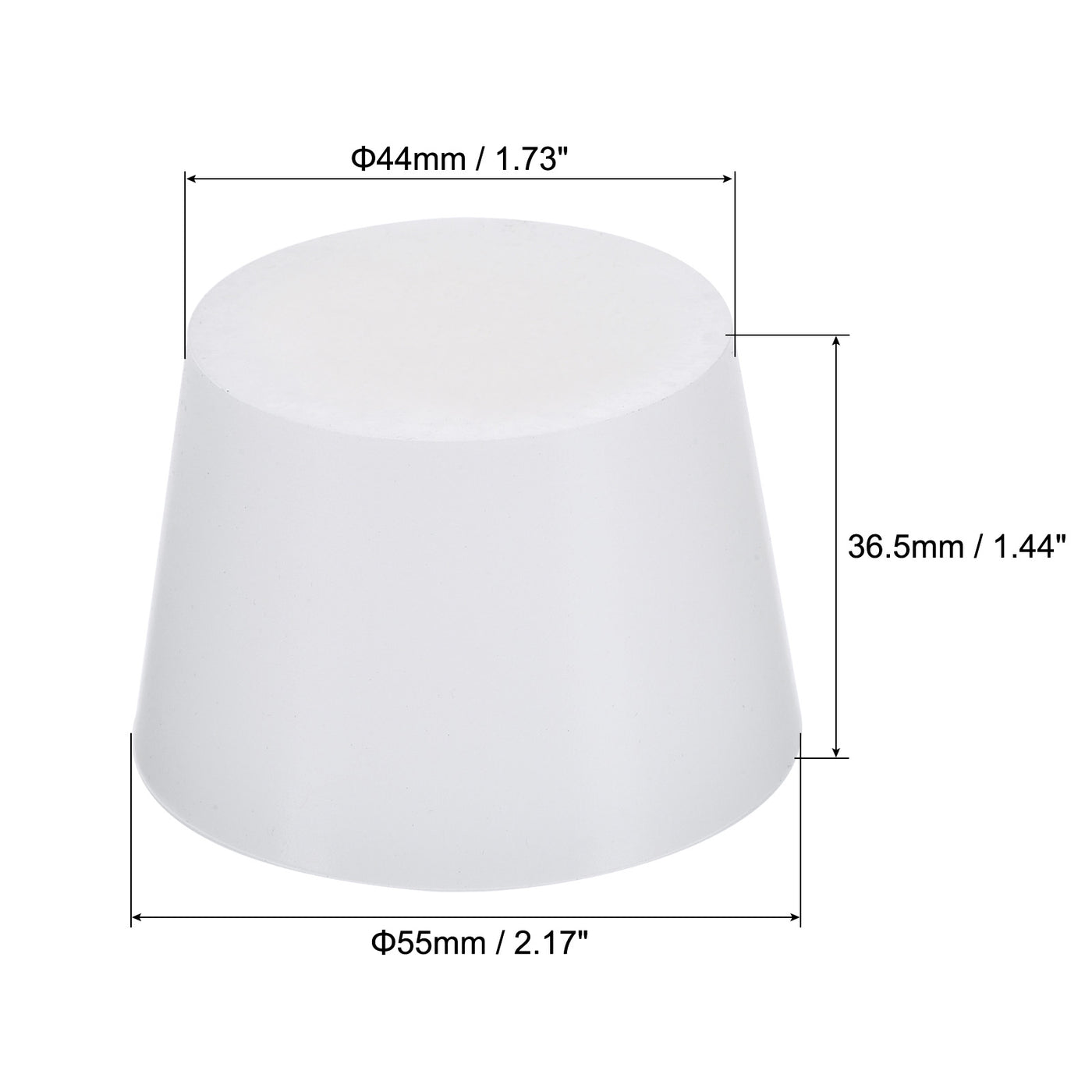 Harfington Silicone Rubber Tapered Plug, Solid, for Powder Coating, Painting, Laboratory