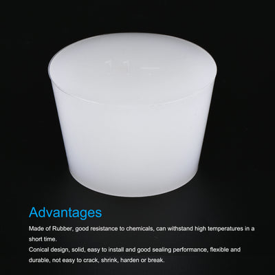 Harfington Silicone Rubber Tapered Plug, Solid, for Powder Coating, Painting, Laboratory