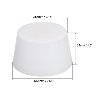 Harfington Silicone Rubber Tapered Plug Solid for Powder Coating, Painting, Laboratory Use