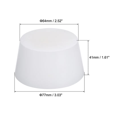 Harfington Silicone Rubber Tapered Plug Solid for Powder Coating, Painting, Laboratory Use