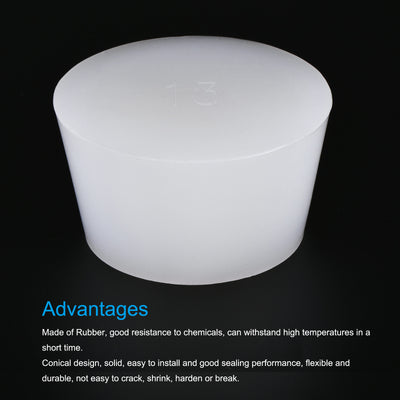 Harfington Silicone Rubber Tapered Plug Solid for Powder Coating, Painting, Laboratory Use