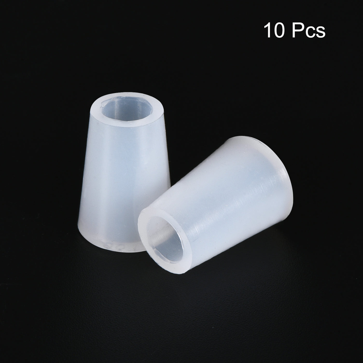 Harfington Silicone Rubber Tapered Plug, with Hole for Powder Coating, Laboratory Use