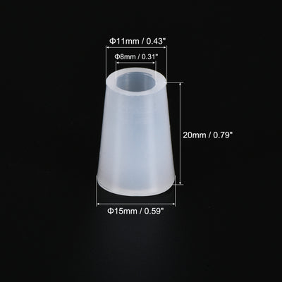 Harfington Silicone Rubber Tapered Plug with Hole for Powder Coating, Painting