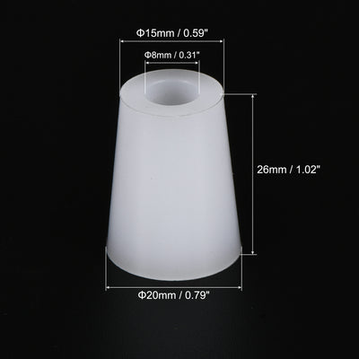 Harfington Silicone Rubber Tapered Plug with Hole for Powder Coating, Painting