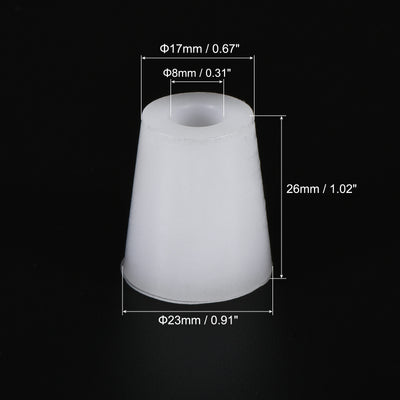 Harfington Silicone Rubber Tapered Plug, with Hole, for Painting, Laboratory Use