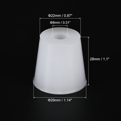 Harfington Silicone Rubber Tapered Plug, with Hole, for Painting, Laboratory Use
