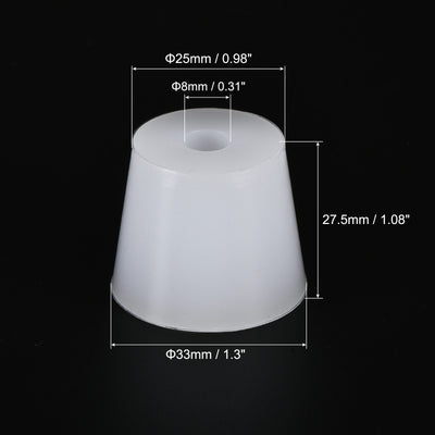 Harfington Silicone Rubber Tapered Plug, with Hole, for Painting, Laboratory Use