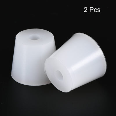 Harfington Silicone Rubber Tapered Plug, with Hole, for Painting, Laboratory Use