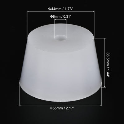 Harfington Silicone Rubber Tapered Plug with Hole for Powder Coating, Painting, Laboratory