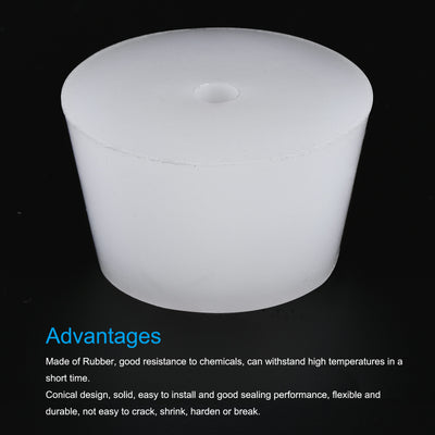 Harfington Silicone Rubber Tapered Plug with Hole for Powder Coating, Painting, Laboratory