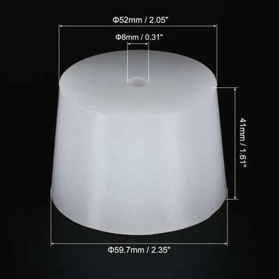 Harfington Silicone Rubber Tapered Plug with Hole for Powder Coating, Painting, Laboratory